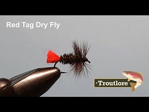 Red Tag Dry Fly Pattern -Troutlore Fly Tying #tieyourown