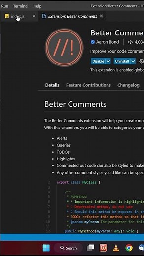 Better comments new Extension in #vscode