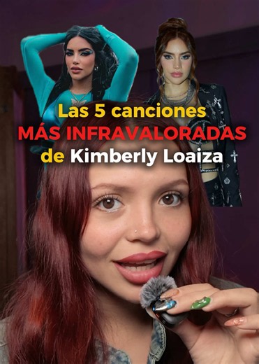 Estas son las 5 canciones MÁS INFRAVALORADAS de Kimberly Loaiza 😳🎶 ❌ Ojo, no estoy diciendo que sean malas ❌ #top5 #canciones #kimberlyloaiza #kimloaiza