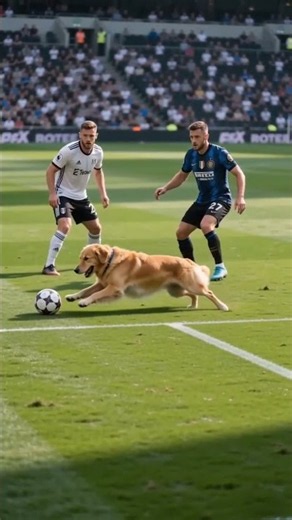 THE DOG JOINED THE MATCH! He Chased the Ball Like a Pro!🐕⚽🔥 #football #soccer #footballshorts