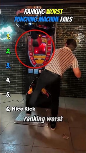 Ranking Worst Punching Machine Fails 👊🏻 #shorts