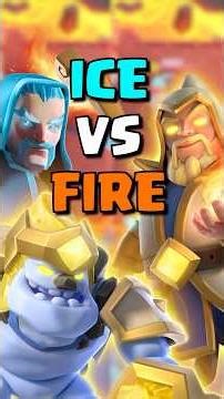 Who Will Win Ice Or Fire? 🧊 🔥 🤔 #clashroyale #shorts