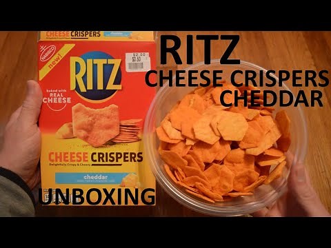 Unboxing Ritz Cheddar Cheese Crispers