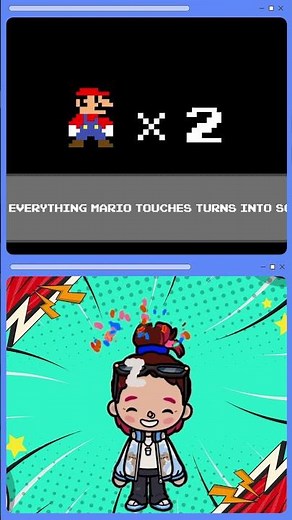 Super Mario Bros., But Mario Touch Turn To Square ?! - BTG Reacts to Funny Mario video!