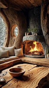 Inside the Coziest Treehouse Ever 🌲🔥 A Dream Winter Hideaway