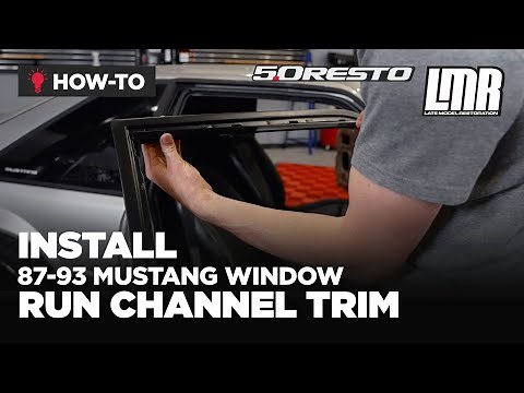 How To Install 5.0 Resto Fox Body Mustang Run Channel Trim (87-93)