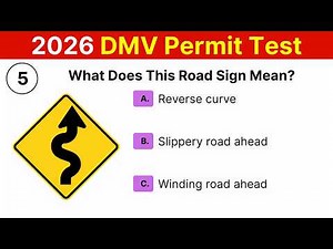 DMV Permit Test 2026 – Test 5| 50 Real Questions You’ll See on the Exam | Master Road Signs