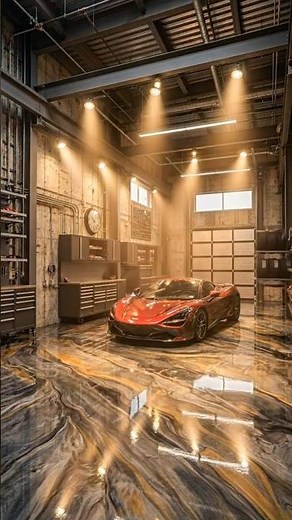 Insane Garage Transformation 🔥 Metallic Epoxy Floor Timelapse | Luxury Industrial Makeover #epoxy