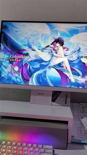 ホワイトパソコンセットアップ Dream White PC Setup. Setup PC Putih Impian Sederhana #genshinimpact #columbina
