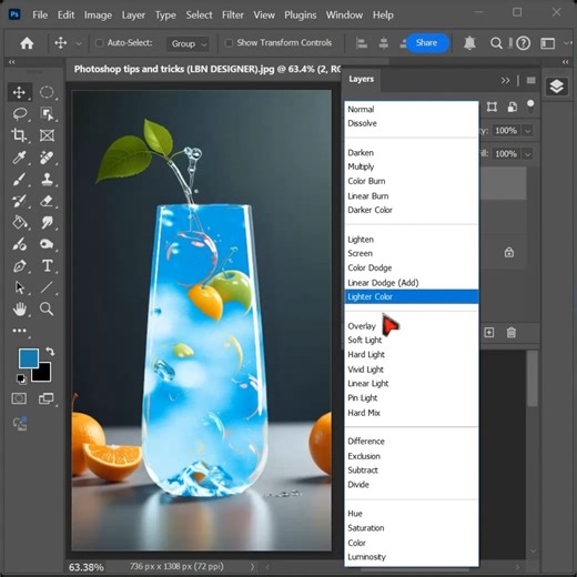 33K views · 318 reactions | How to create water effects shorts video | Photoshop tips and tricks | Facebook