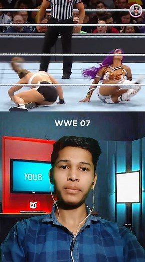 Ronda Rousey Vs Sasha Banks 😲 #WWE #Rondarousey #sashabanks | WWE 07