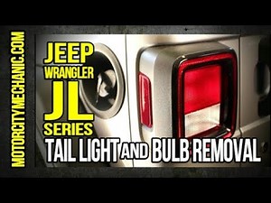 2018 and Newer Jeep Wrangler JL tail light and bulb removal