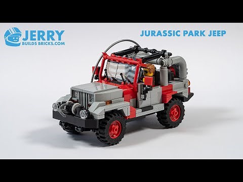 Custom LEGO Jurassic Park Jeep Instructions (MOC #144)