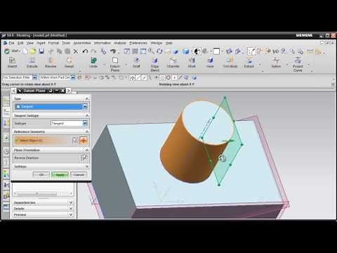 Siemens Nx Training Tutorial | UG Nx CAD Tutorial | Datum Plane