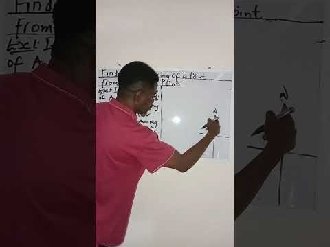 Finding the bearing of a point from another point.