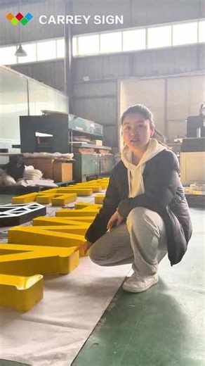 CARREY Custom 3D Led Sign for Company Business Signs Storefront Led Illuminated Electronic Signs for Outdoor Channel Letter