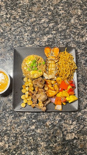 Ultimate Hibachi Dinner at Home | Steak, Lobster, Chicken, Scallops, Fried Rice, Noodles & Veggies