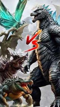 Godzilla vs all Monsters #foryou #godzilla #ai