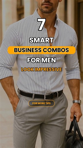 7 SMART Business Combos For Men | Office Look Ideas #officewear #fashion