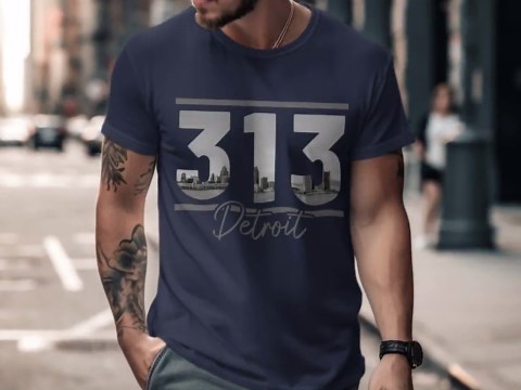 Detroit 313 Area Code City Skyline T-shirt, Michigan City Pride Tee, Urban Streetwear Gift for Detroiters, Local Love Shirt - Etsy UK
