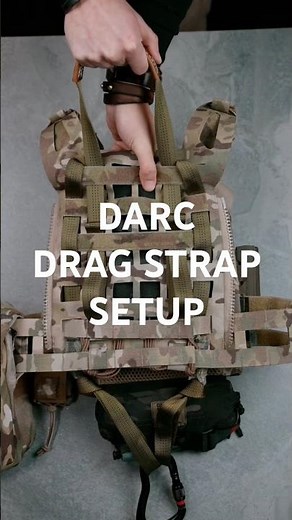 DARC DRAG STRAP setup on a Crye SPC Airlite Plate Carrier