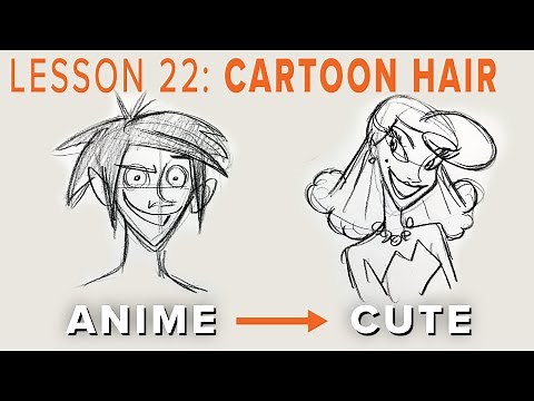 Learn to Draw Anatomy - Cartoon Hair