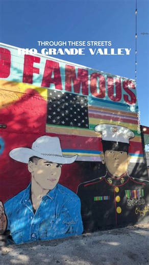 An iconic mural in the #RGV 🌴 Can you name the city where this is located? Bonus if you know the artist! #956 #texas #murals