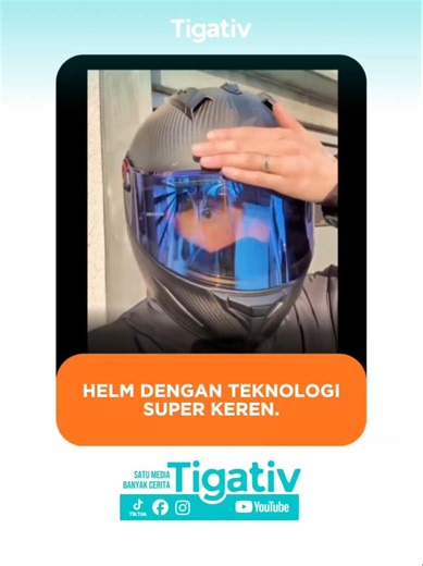 Helm dengan teknologi super keren !! #teknlogi #techindonesia #inovasi #otomotif #helmet #helmkeren