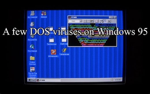 在 Windows 95 上运行 MS-DOS 病毒/A few MS-DOS viruses on Windows 95