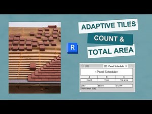 How to Calculate Adaptive Roof Tiles in Revit I Count & Total Area