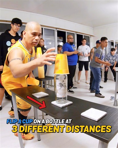 Next level Flip Cup 🔥 The ultimate cup flipping challenge 💯 #partygames #groupgames #GameNight #familyfun #flipcup | Outscord