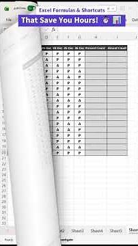 Excel Formulas & Shortcuts That Save You Hours! ⏱️#excel #exceltutorial #exceltricks#excelshortcuts