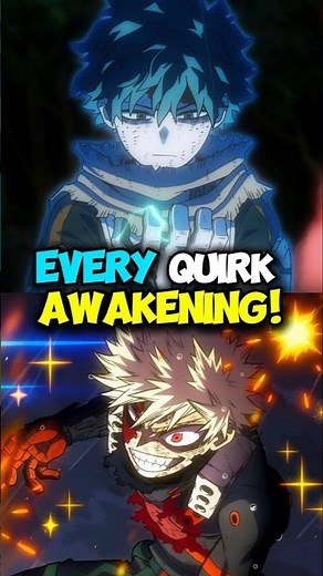 Did Deku Awaken his Quirk in MHA? #anime #manga #mha