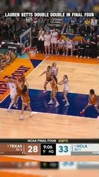 Lauren Betts wills UCLA to their first ever national championship game 😤