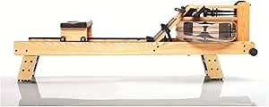 WaterRower Ash Rowing Machine with S4 Monitor | USA Made Water Rower | Original Handcrafted Erg Row Machine for Home Use & Gym