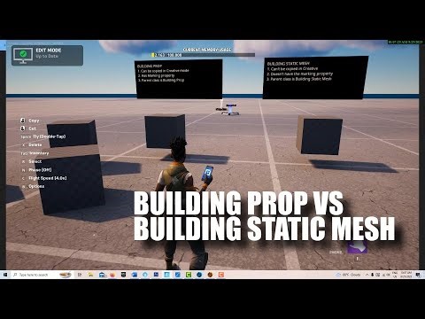 A Look at the Differences Between a Building Prop and A Building Static Mesh (see link for update)