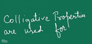 Colligative properties are used for the determination of:... | Filo