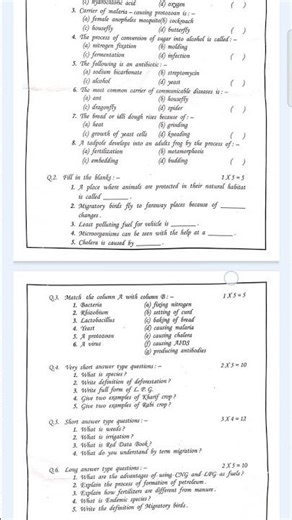 Class 8th science half yearly paper #class8 #trendingshorts #science #ncert