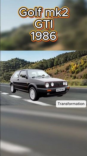 Golf MK2 Evolution: GTI ➡️ Country ➡️ Rallye 🔥 #shorts