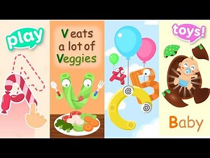 ABC Candy Baby: Learn Alphabet - Spell and learn the A to Z letters with surprise eggs toys!