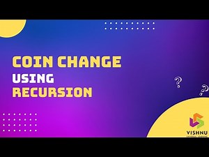 COIN CHANGE using Recursion #cprogram