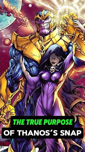 The True Purpose of Thanos’s Snap (Marvel Secret) #Thanos #ThanosSnap #InfinityWar