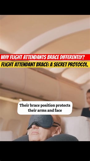 Their Brace Saves YOU: The Hidden Reason. #flightattendant #aviation #airplanesafety #shorts