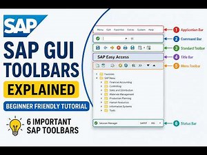 SAP GUI Toolbars Explained | Beginner Friendly SAP Tutorial