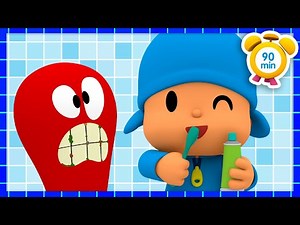 😁 POCOYO ENGLISH - How to Brush Your Teeth [90 min] Full Episodes |VIDEOS and CARTOONS for KIDS