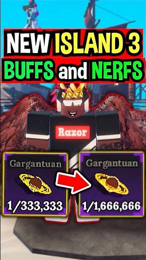 ALL Island 3 BUFFS and NERFS in The Forge Roblox