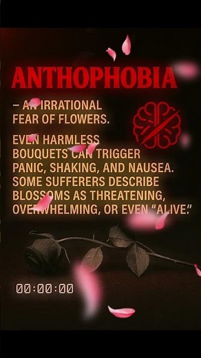 Anthophobia – Disturbing Psychology Fact #109 #horror #psycholgyfacts #psychology