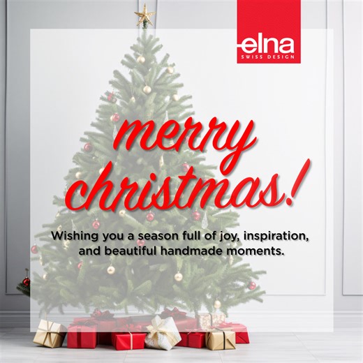 🎄✨ From all of us at Elna, we wish you a joyful Christmas filled with creativity, cozy moments, and time spent doing what you love most. Thank you for making Elna part of your sewing journey this year. ❤️ #elna #christmas #christmas2025 | Elna Sewing Machines