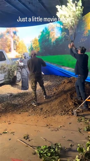 FilmKing👑 & Filmmaking🎬 | CAMERAS | BTS on Instagram: "This is how movies fake reality 🎥😳 What looks real on screen is carefully staged behind the scenes🤩 That’s filmmaking magic 🎬 🎥 @gaffermain × @irisindieglobal #MovieMagic #BehindTheScenes #FilmmakingLife #FilmSetSecrets #CinematicReality"