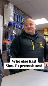 Shoe express school shoes #buildingsupplies #buildersmerchant | Behind the counter se17